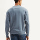 Men's Typographic Blue Crew Neck Sweatshirt - f528bd4e-5b40-42b4-9d98-475801e0aa99 View