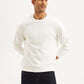 Men's Typography White Crew Neck Sweatshirt - 12595094-69b2-4700-8a71-7cebea59dc63 View