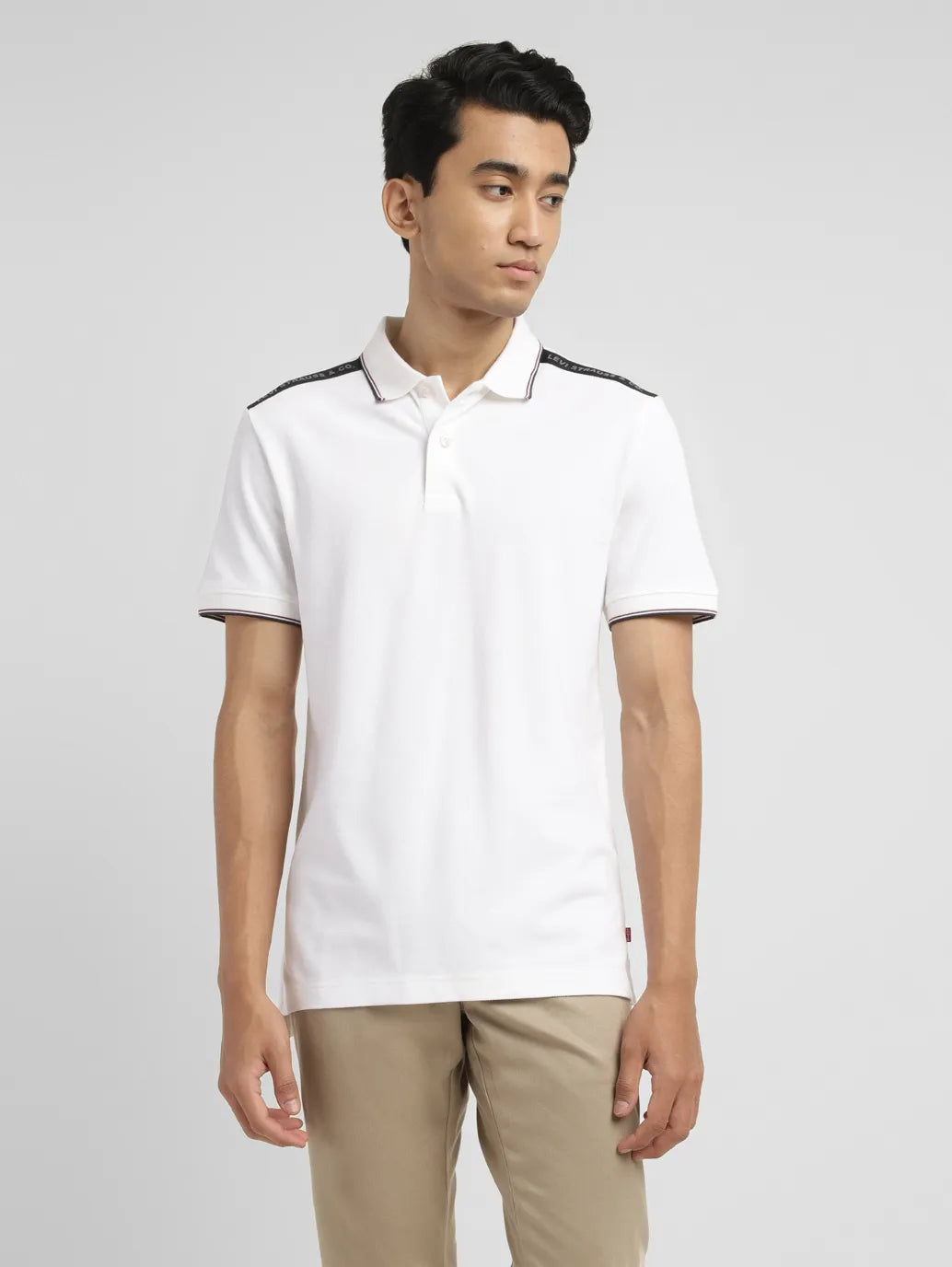 Men's Solid Slim Fit Polo T-shirt