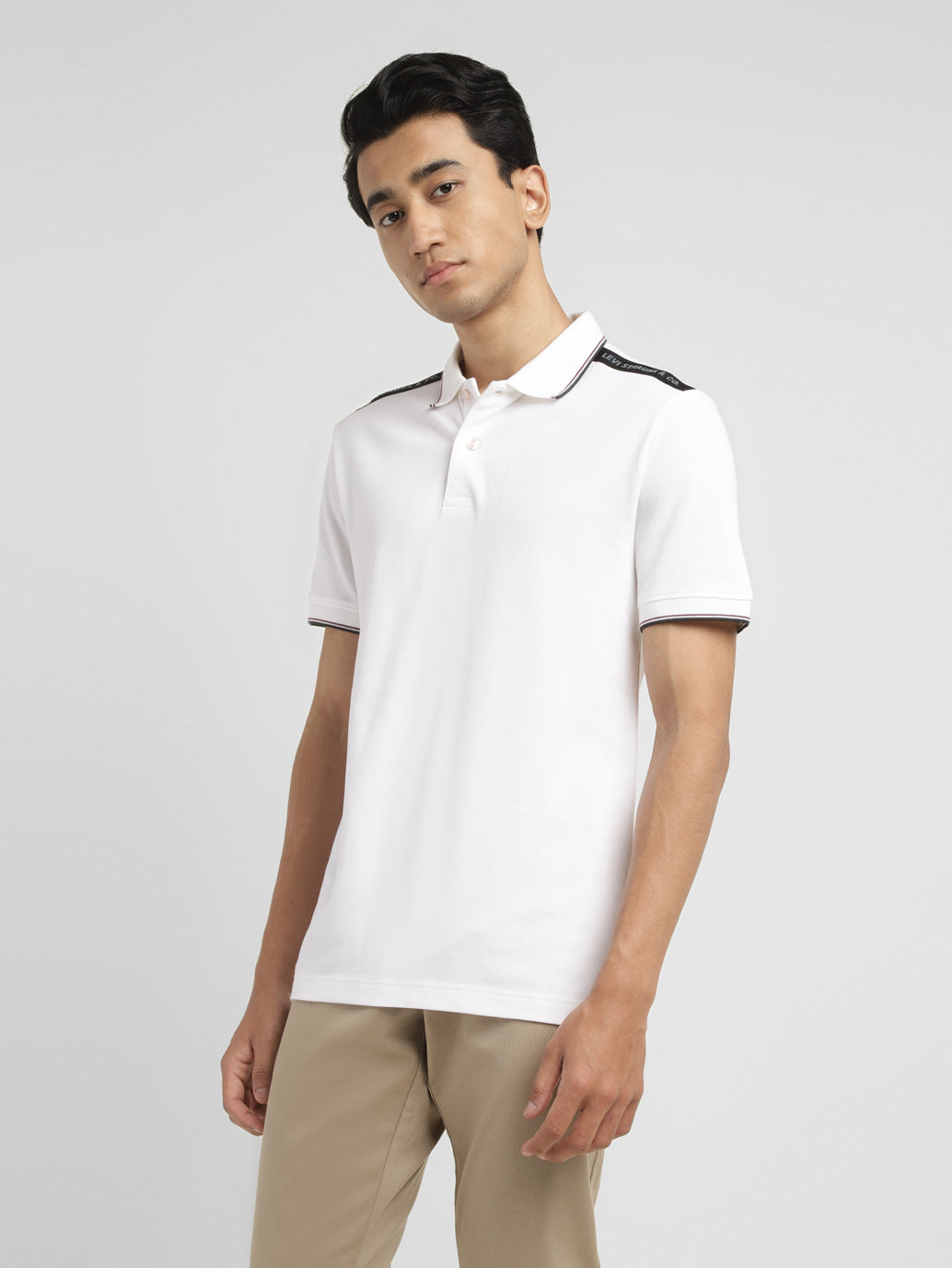 Men's Solid Slim Fit Polo T-shirt