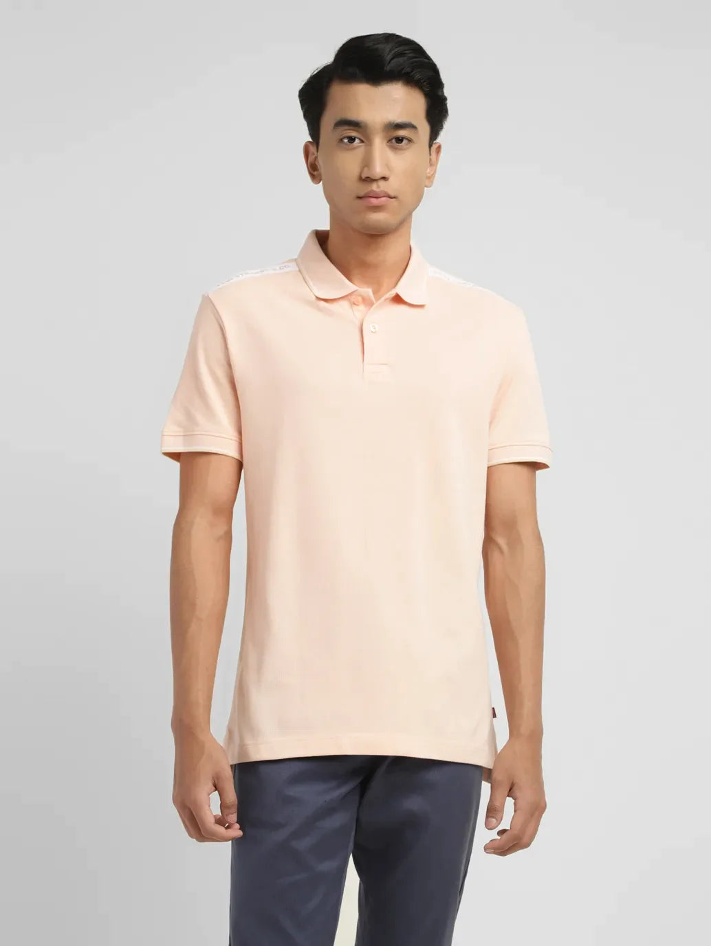 Men's Solid Slim Fit Polo T-shirt