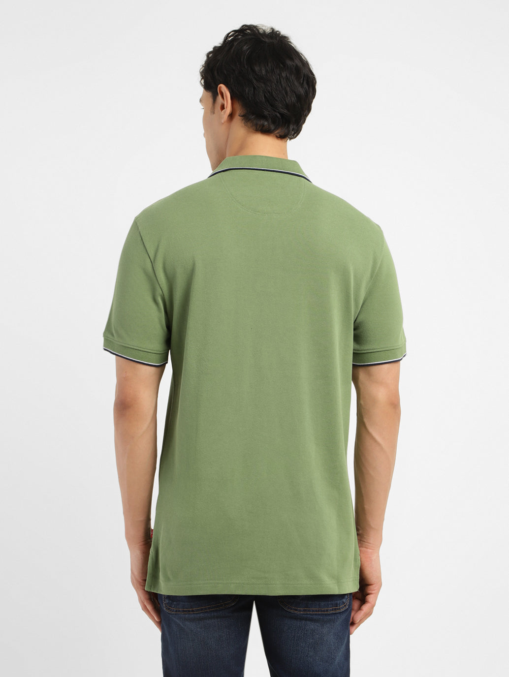 Men's Solid Slim Fit Polo T-shirt