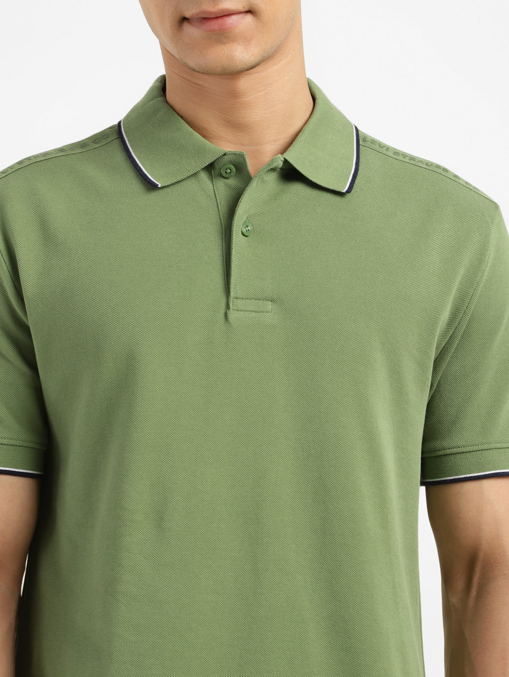 Men's Solid Slim Fit Polo T-shirt