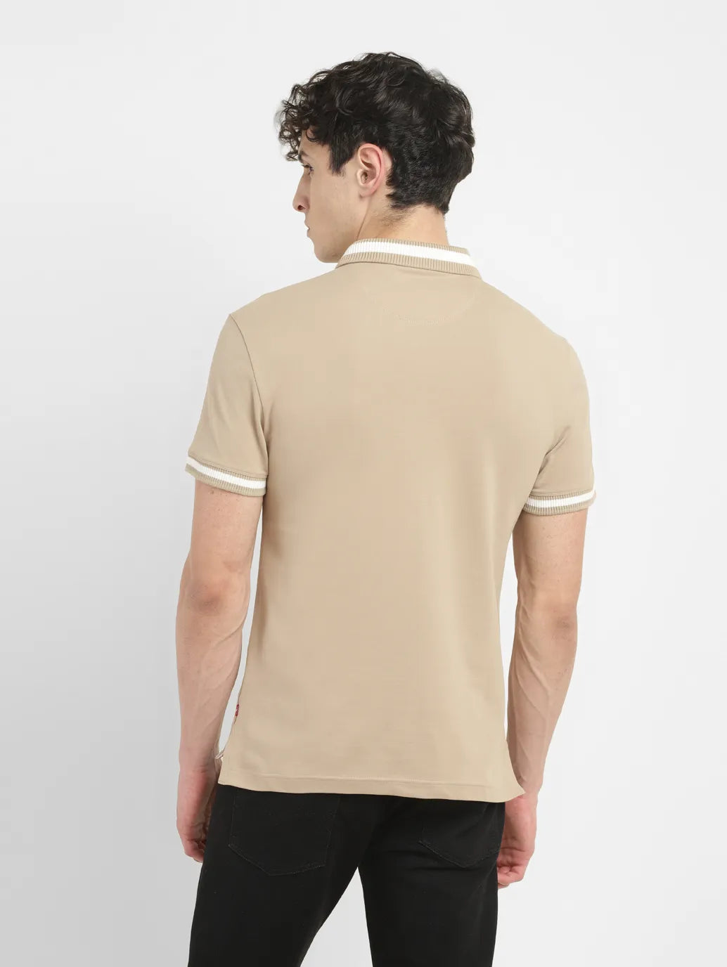 Men's Solid Slim Fit Polo T-shirt