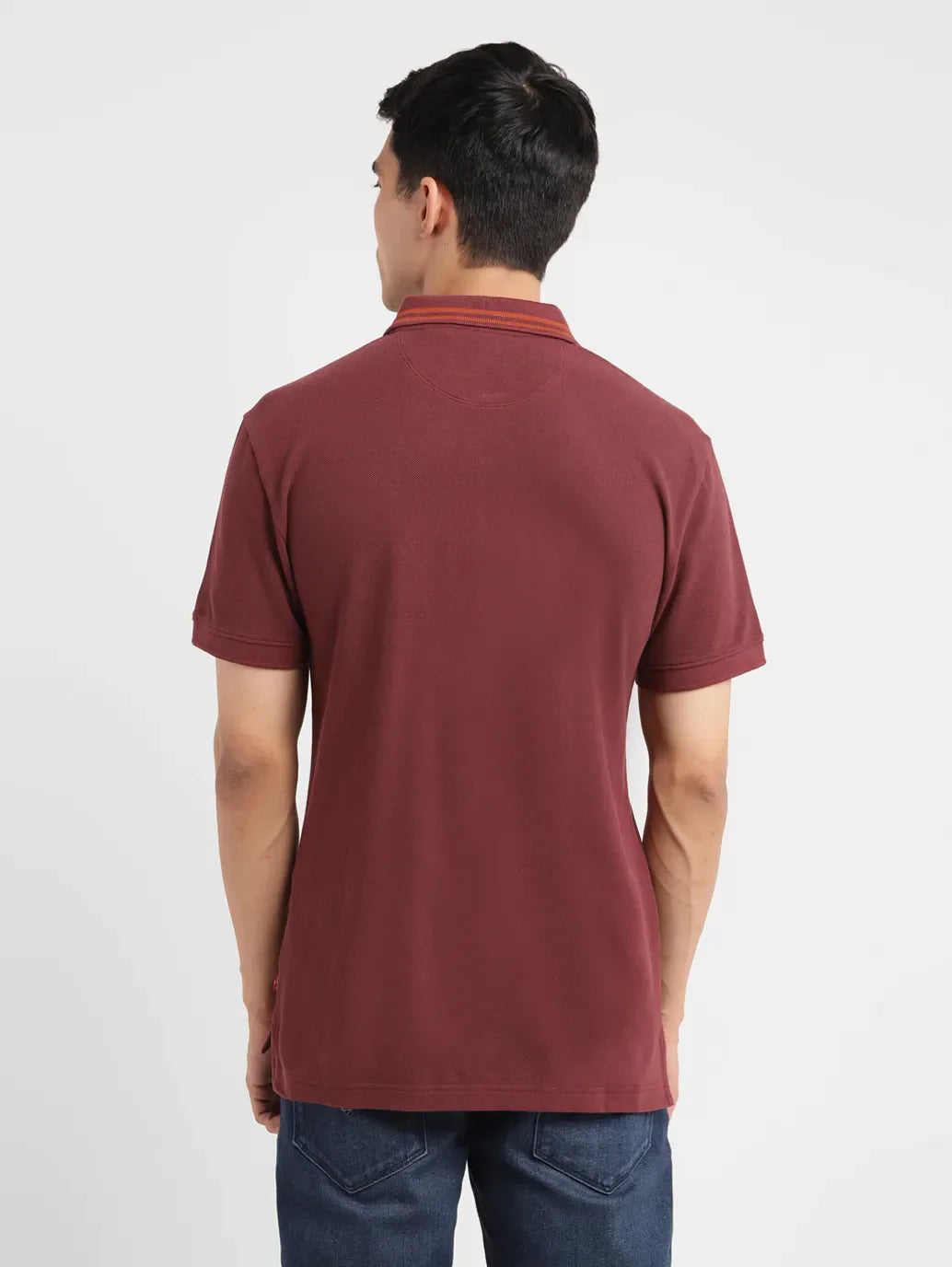 Men's Solid Slim Fit Polo T-shirt