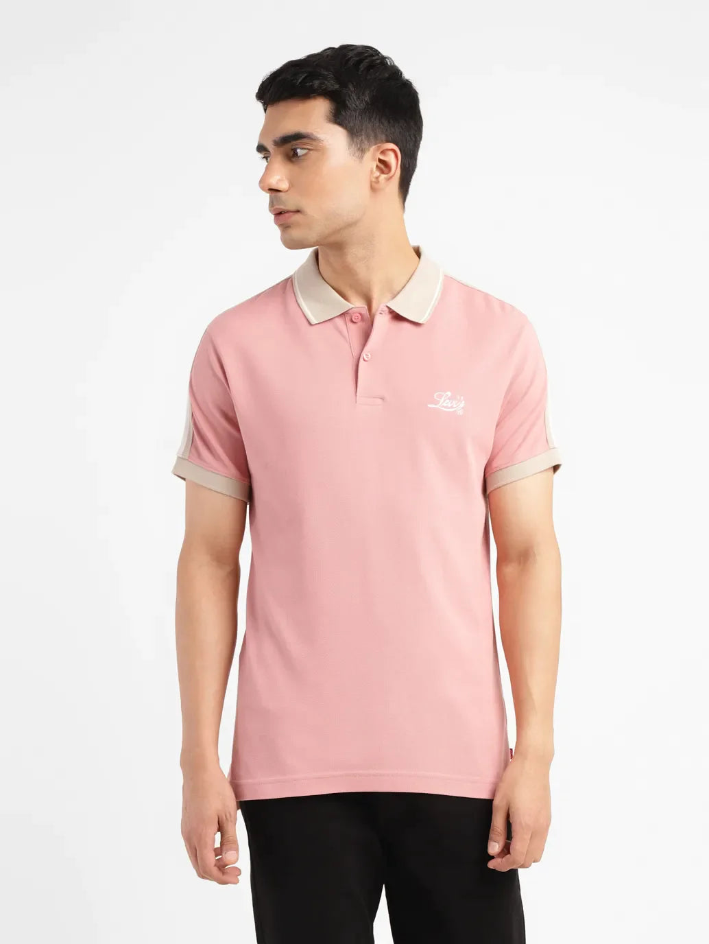 Men's Solid Slim Fit Polo T-shirt