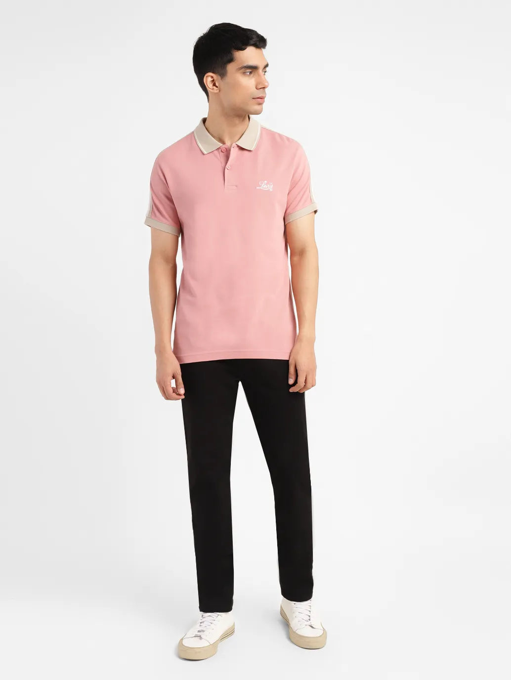 Men's Solid Slim Fit Polo T-shirt