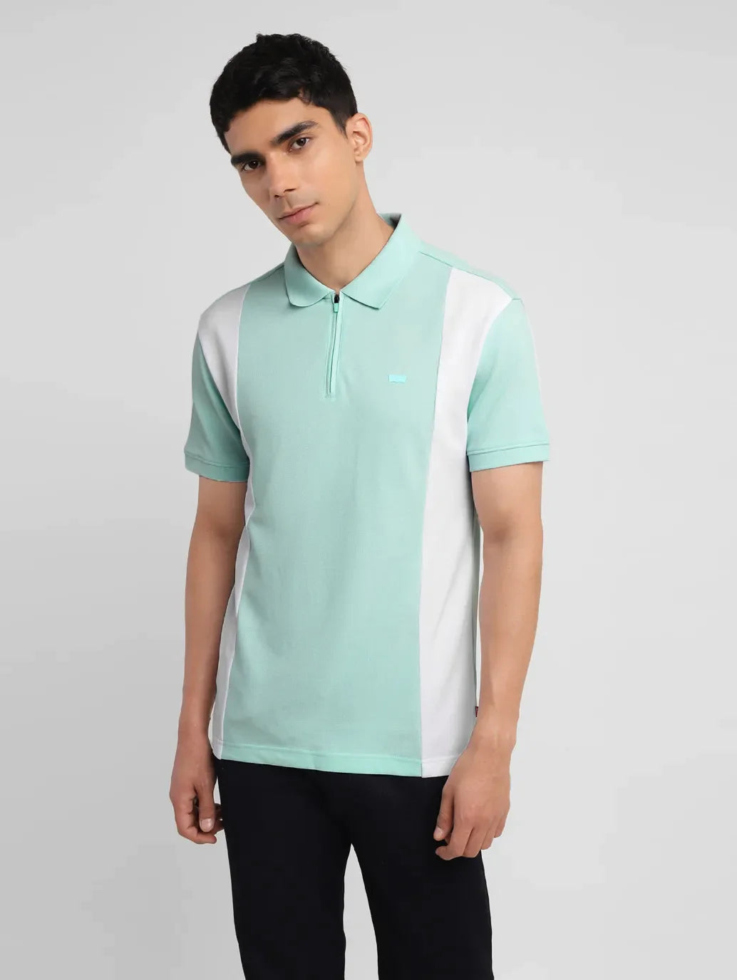 Men's Colorblock Slim Fit Polo T-shirt