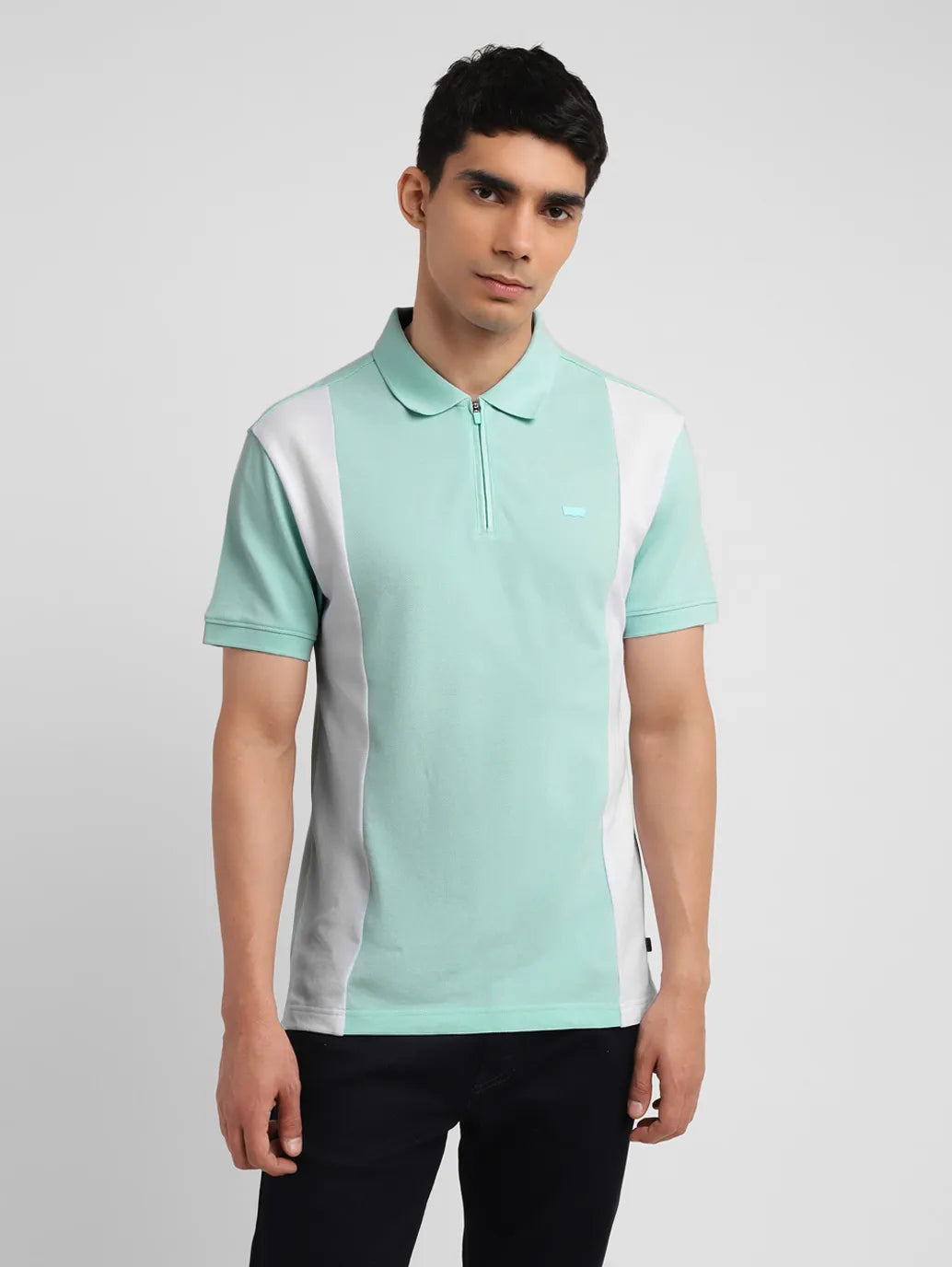 Men's Colorblock Slim Fit Polo T-shirt