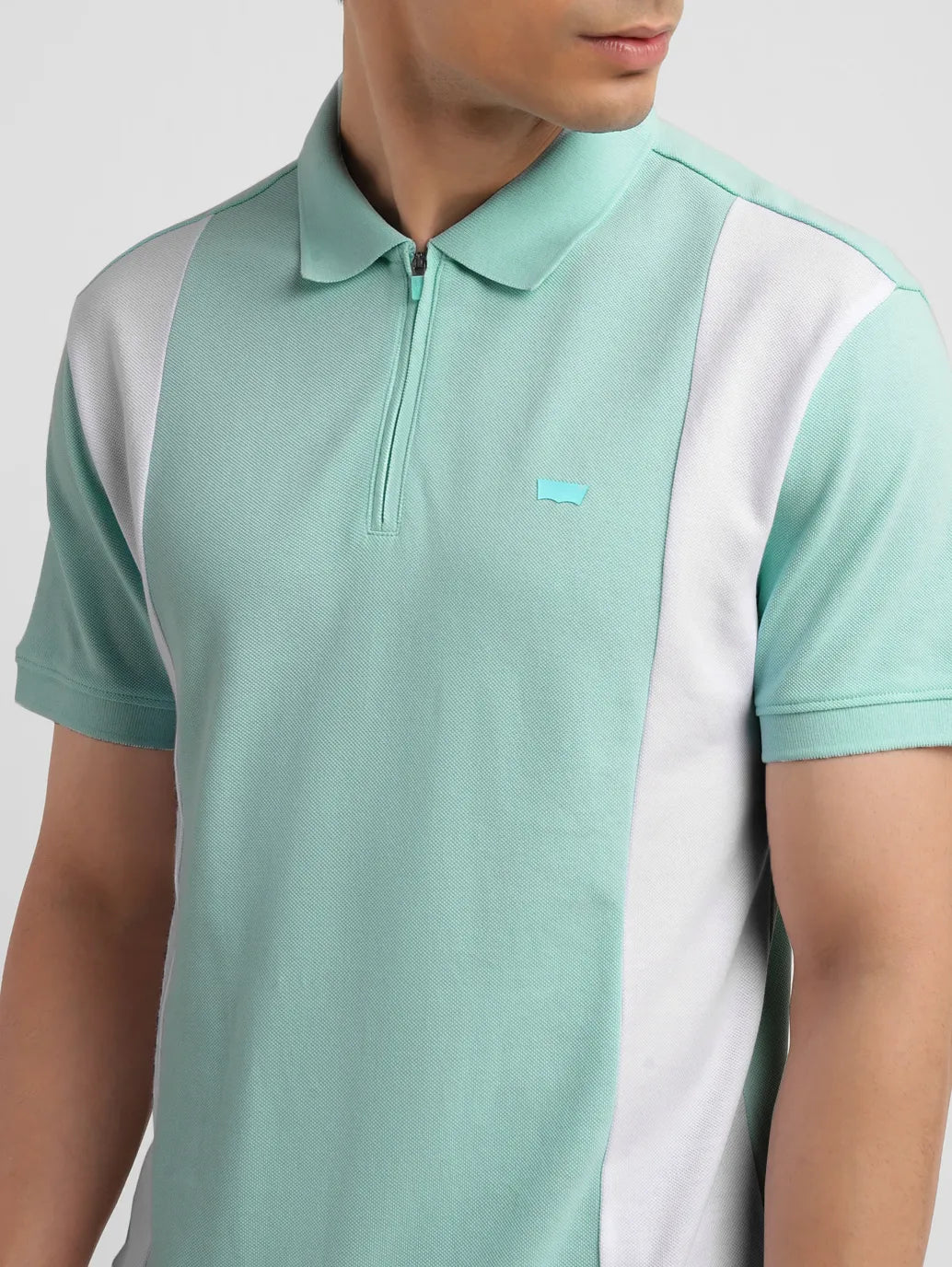 Men's Colorblock Slim Fit Polo T-shirt