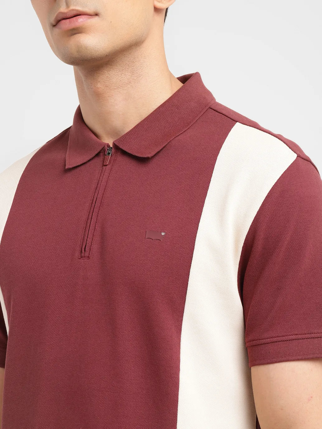 Men's Colorblock Slim Fit Polo T-shirt