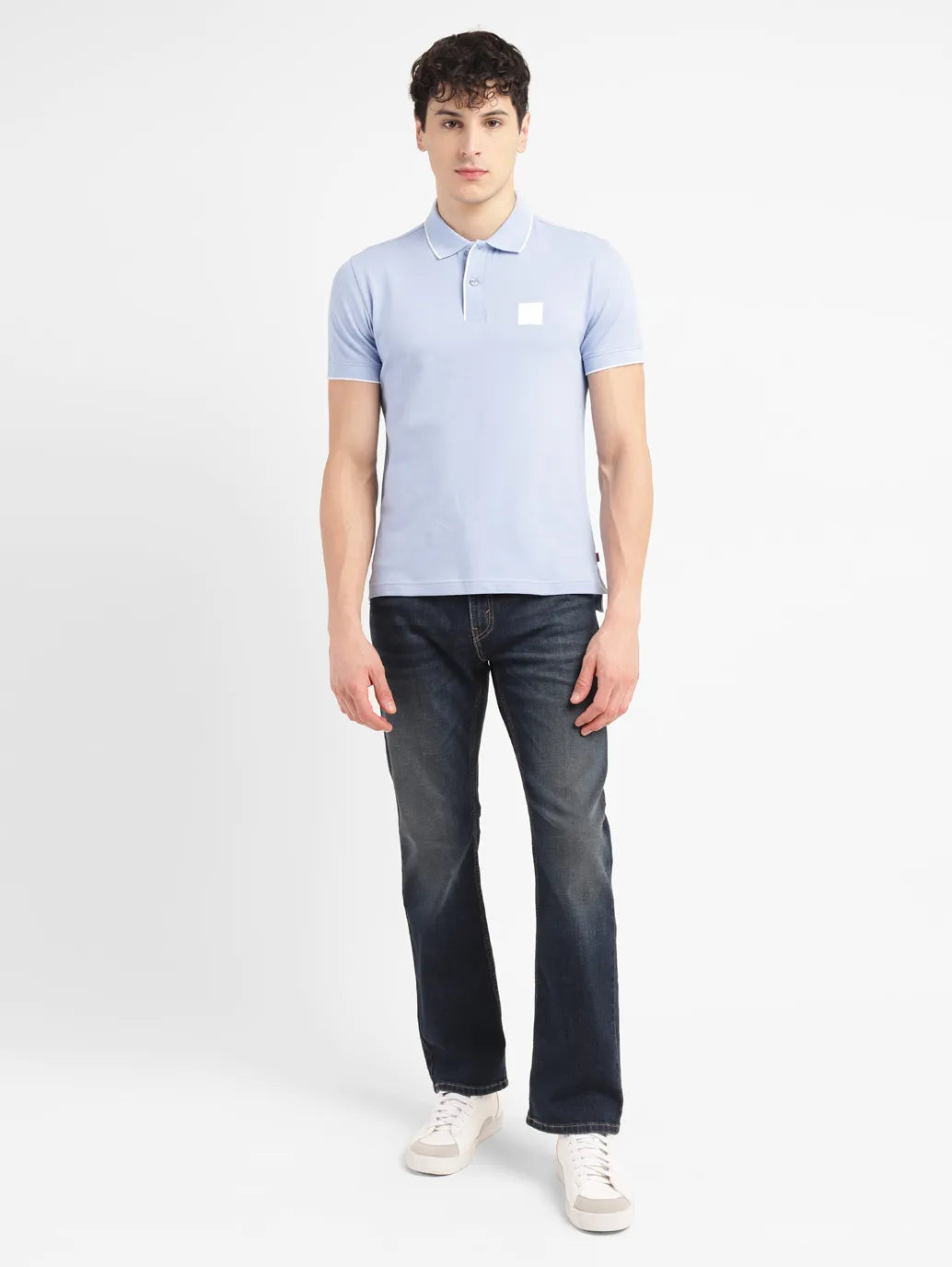 Men's Solid Slim Fit Polo T-shirt