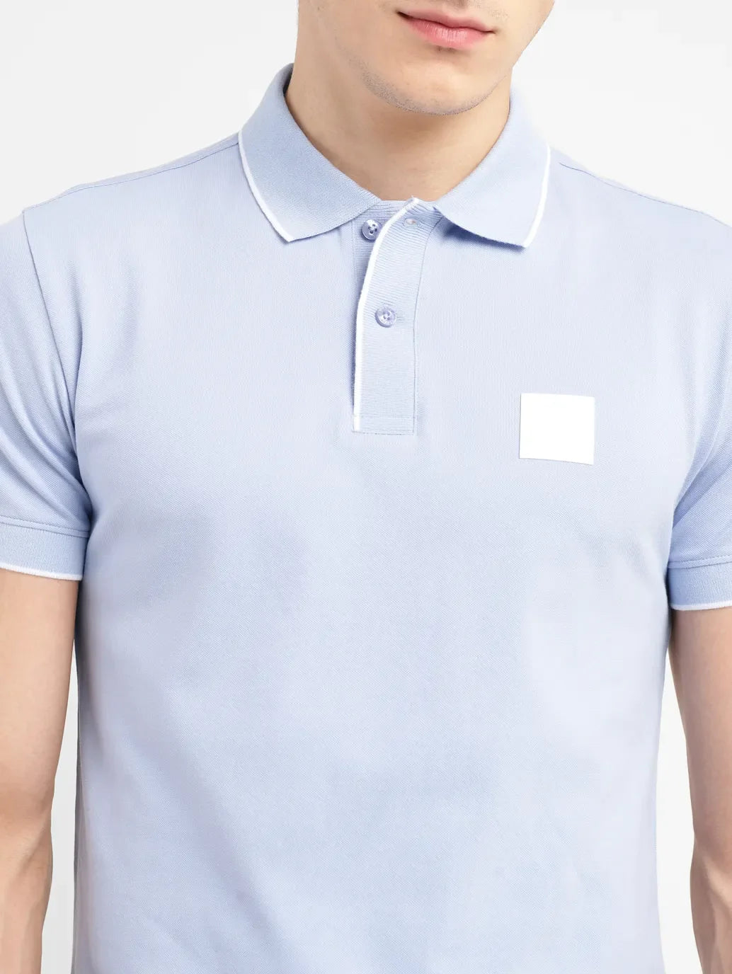 Men's Solid Slim Fit Polo T-shirt