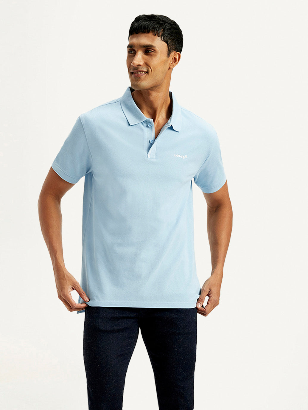 Men's Solid Slim Fit Polo T-shirt - 6e2ec235-e365-42da-9b58-e3027a66eb8b View