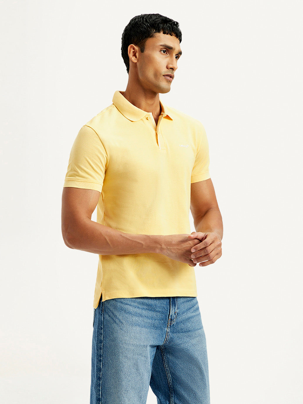Men's Solid Slim Fit Polo T-shirt - 97df05e0-e27b-412c-81b6-e016843203dc View