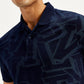 Men's Typographic Print Slim Fit Polo T-Shirt - 2aed5aa8-d87b-45a2-b59d-2fd13a5b571b View