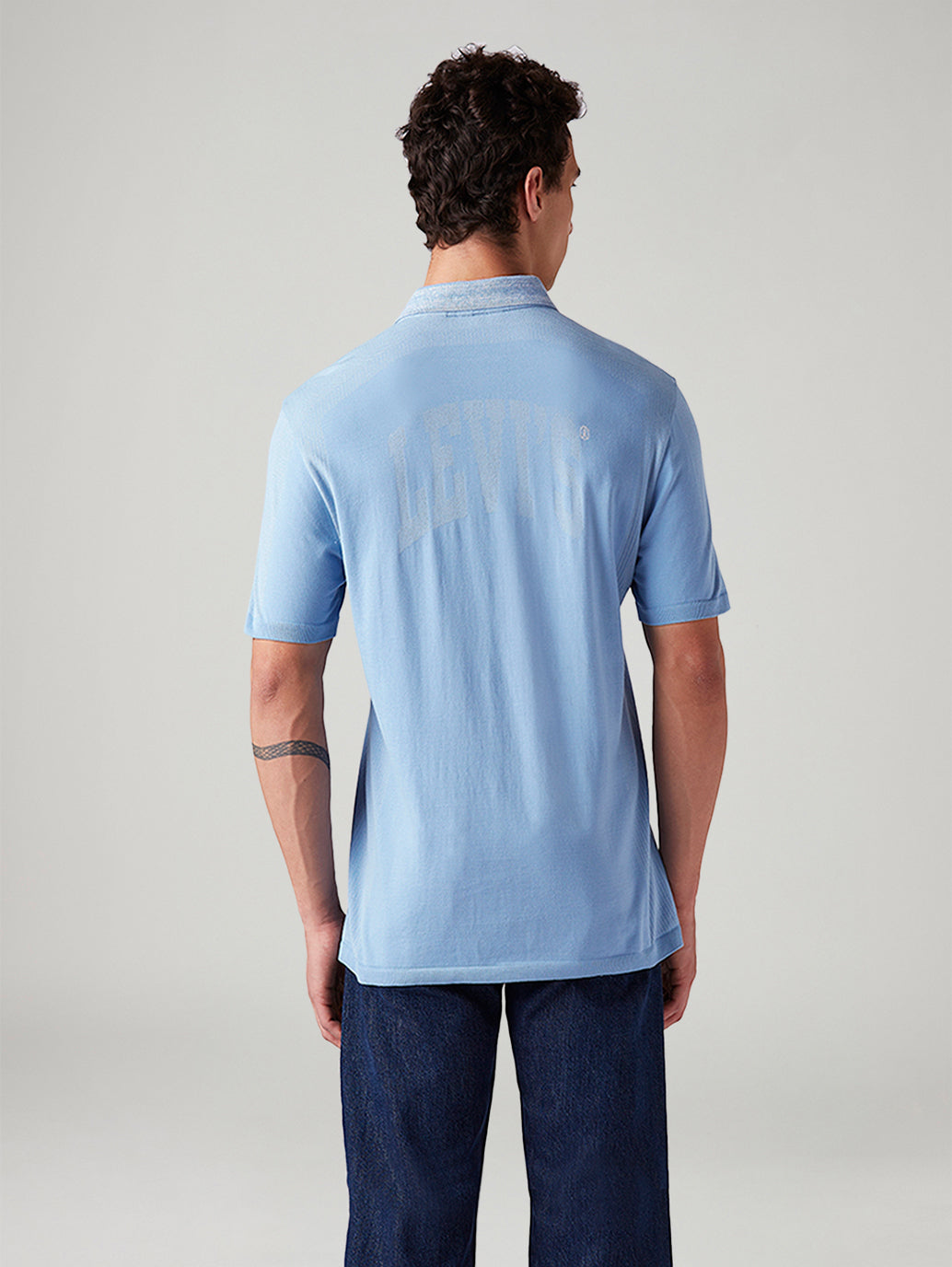 Men's Logo Printed Slim Fit Polo T-Shirt - 20 View