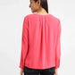 Women's Solid Pink V Neck Top - 3b813cca-f469-4887-a130-453e5b46aaf8 View