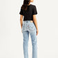 Women's Blue Wedgie Straight Fit Mid Rise Jeans - Back View