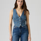 Levi's® Women's Tailored Denim Vest - Front View