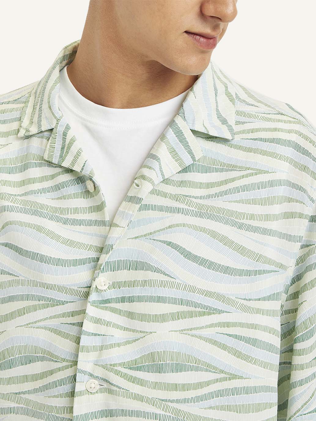 Men's Printed Relaxed Fit Camp Shirt