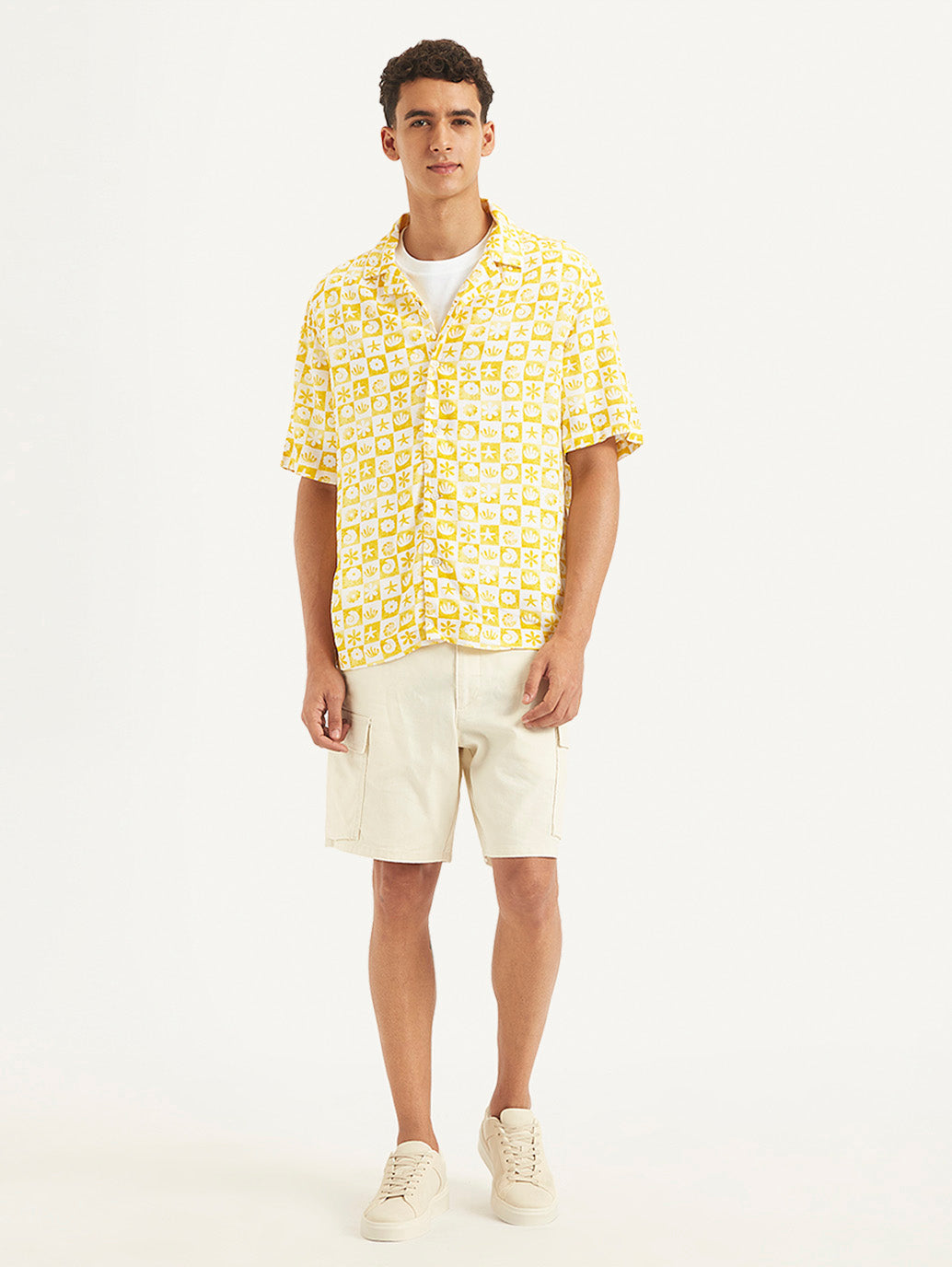 Men's Printed Relaxed Fit Camp Shirt