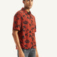 Men's Floral Print Relaxed Fit Camp Shirt