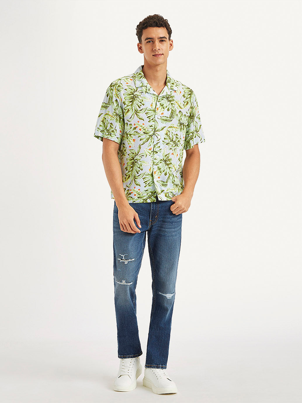 Men's Tropical Relaxed Fit Camp Shirt