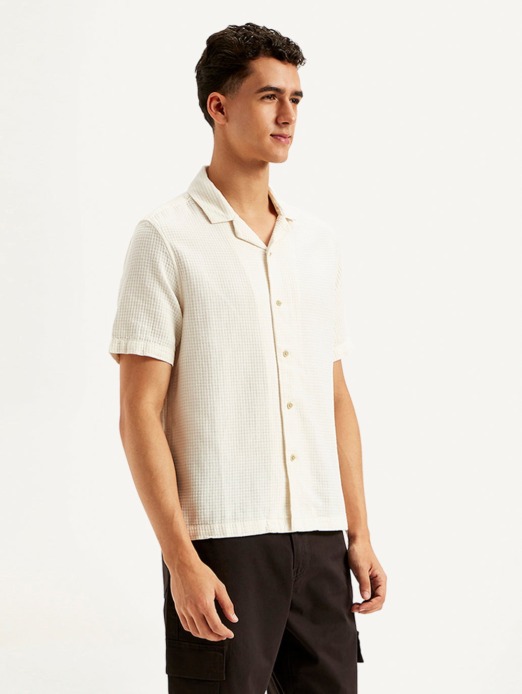 Men's Textured Regular Fit Shirt