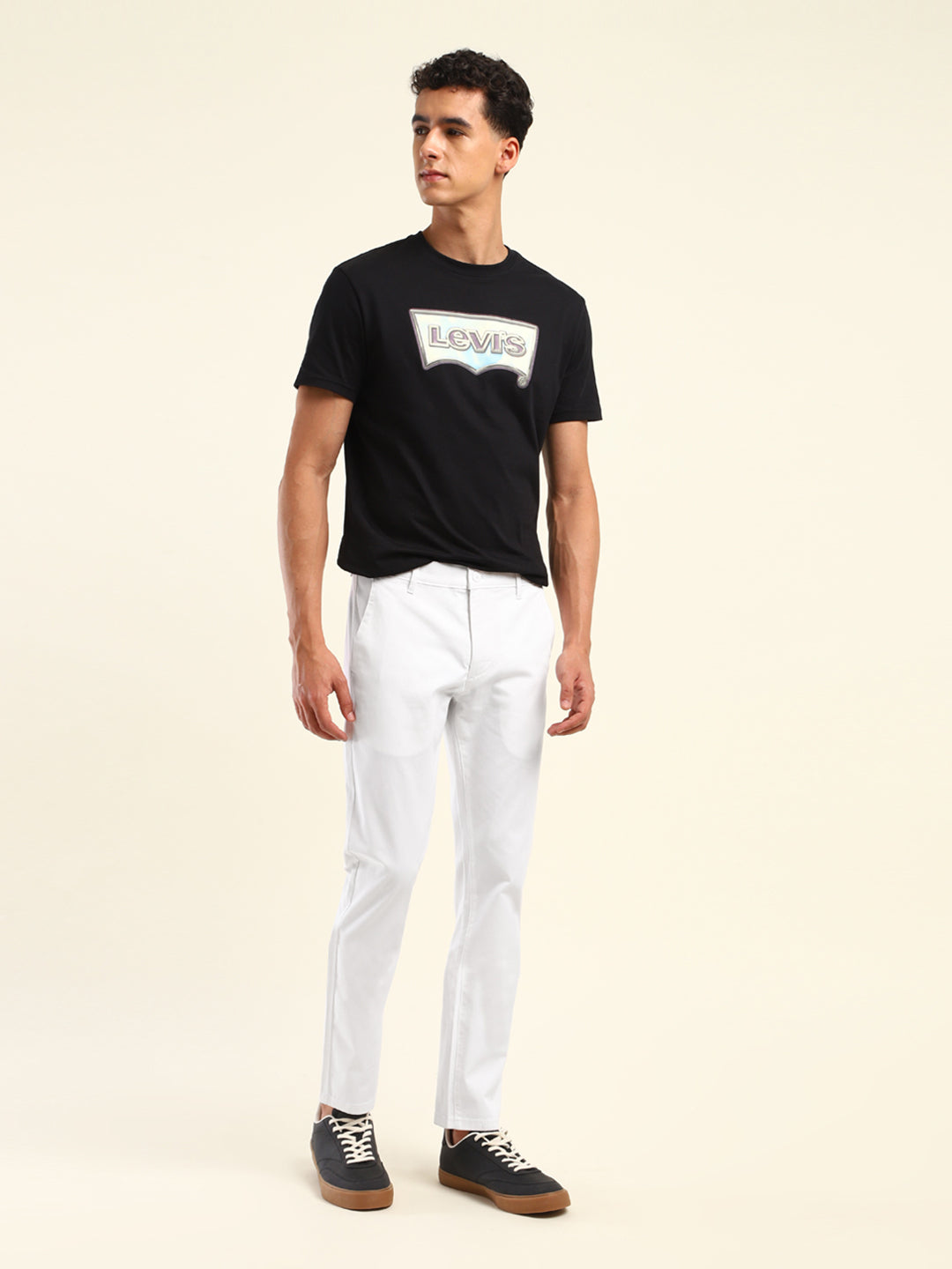 Men's 511 Slim Fit Off-White Chinos - Front View