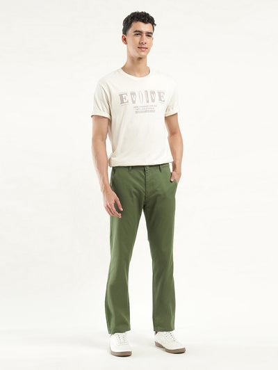 Men's Olive Slim Fit Chinos