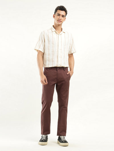 Men's Brown Slim Fit Chinos