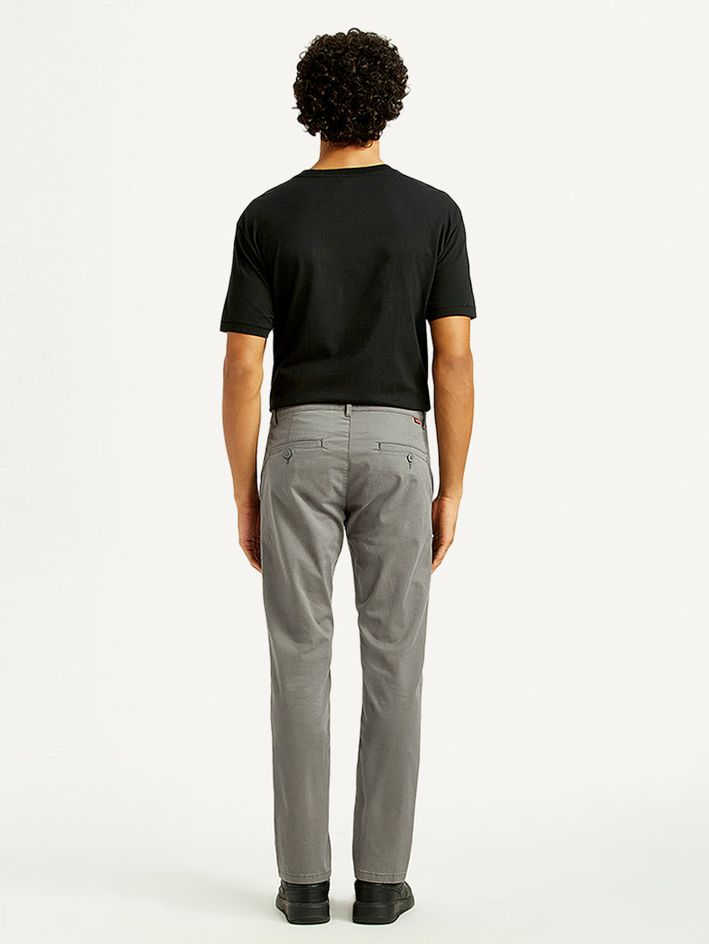 Men's 511 Grey Slim Fit Mid Rise Chinos - Back View
