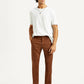 Men's 511 Brown Slim Fit Mid Rise Chinos - Styleshot View