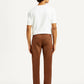 Men's 511 Brown Slim Fit Mid Rise Chinos - Back View