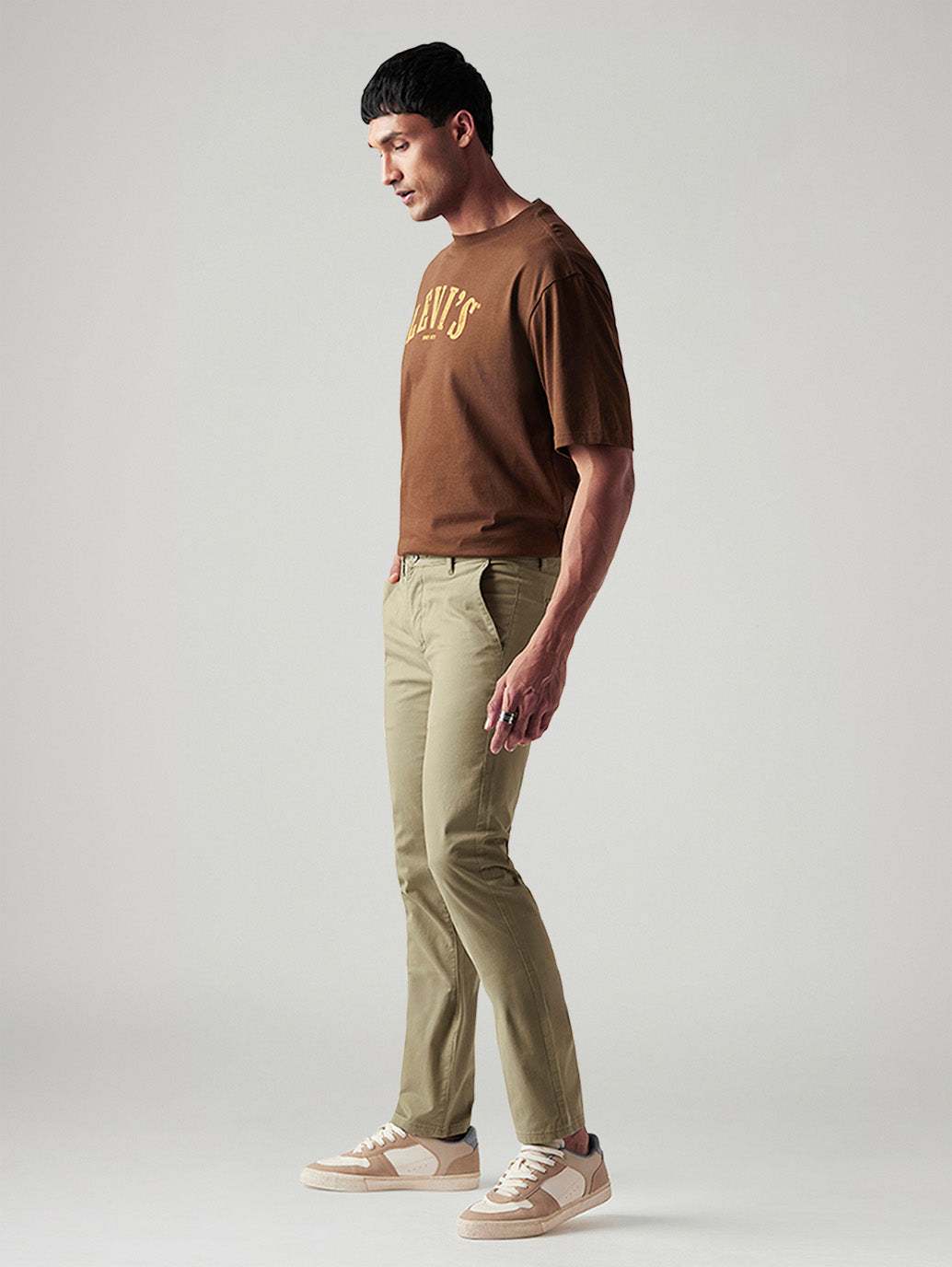 Men's 511 Khaki Slim Fit Mid Rise Chinos - Side View