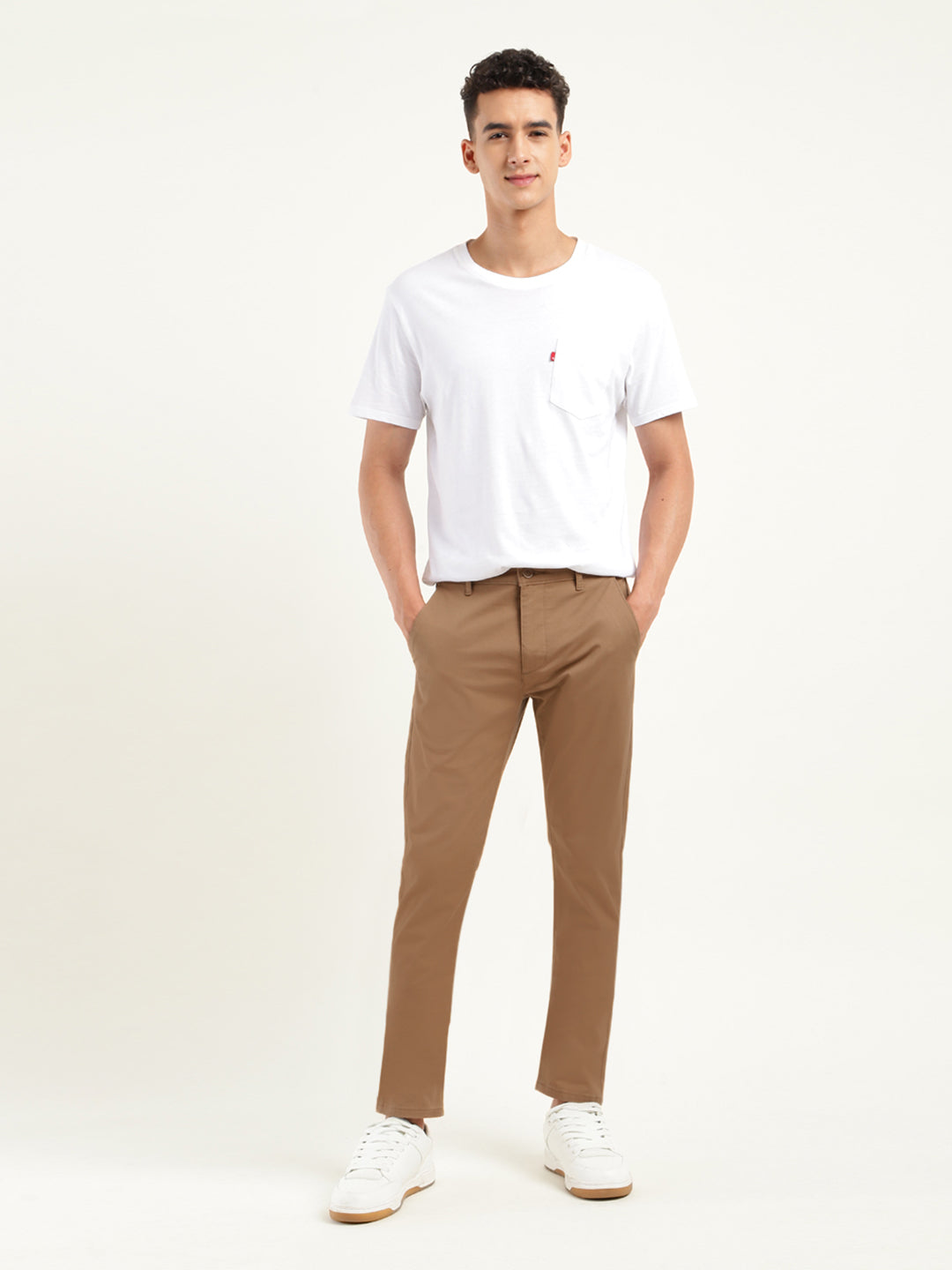 Men's 512 Slim Tapered Fit Brown Chinos - 5091f1a7-dbaa-48fa-a82b-e944e28a9230 View