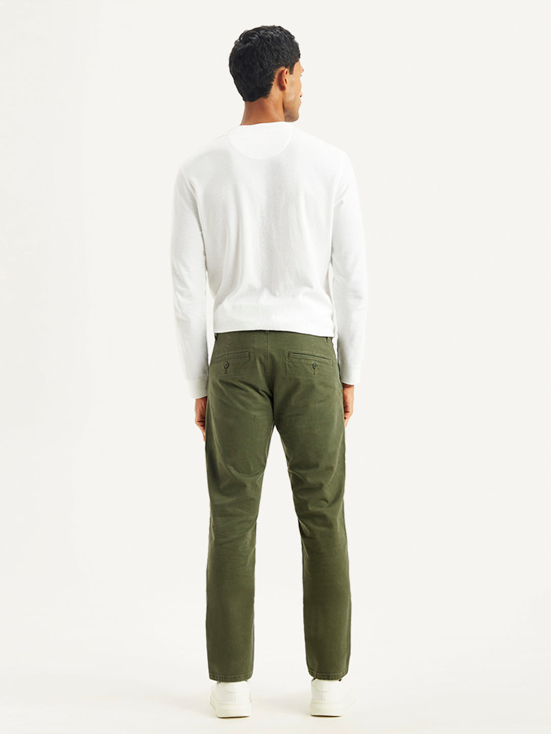 Men's Olive Slim Fit Chinos