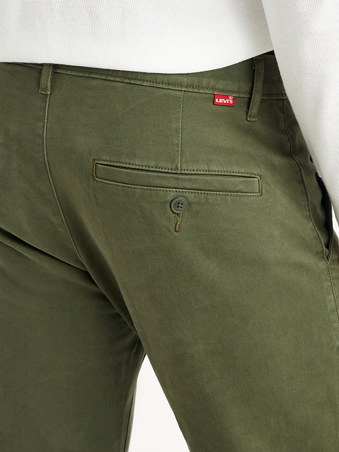 Men's Olive Slim Fit Chinos