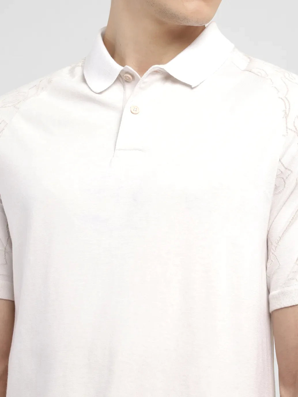Men's Brand Logo Slim Fit Polo T-shirt