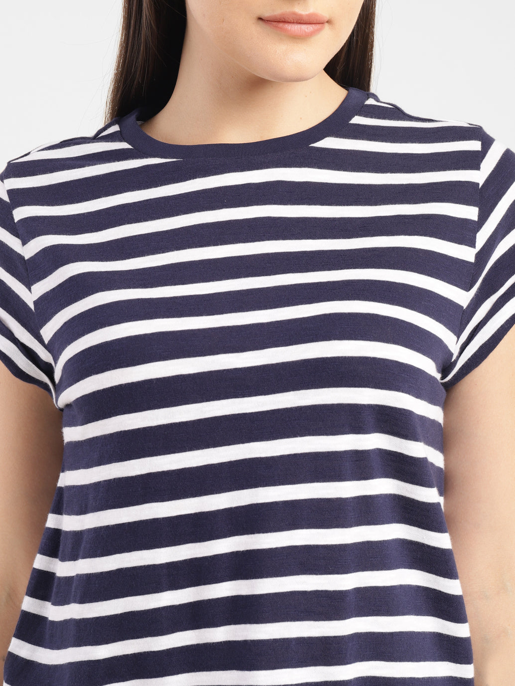 Women's Striped Crew Neck T-shirt - 6d934a5c-39dc-493b-8490-30314d7d7be9 View
