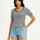 Women's Striped Slim Fit T-Shirt - Styleshot View