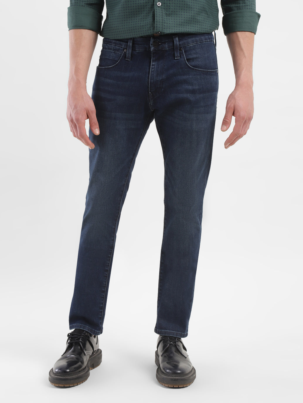 Men's Redloop 65504 Blue Skinny Fit Mid Rise Jeans