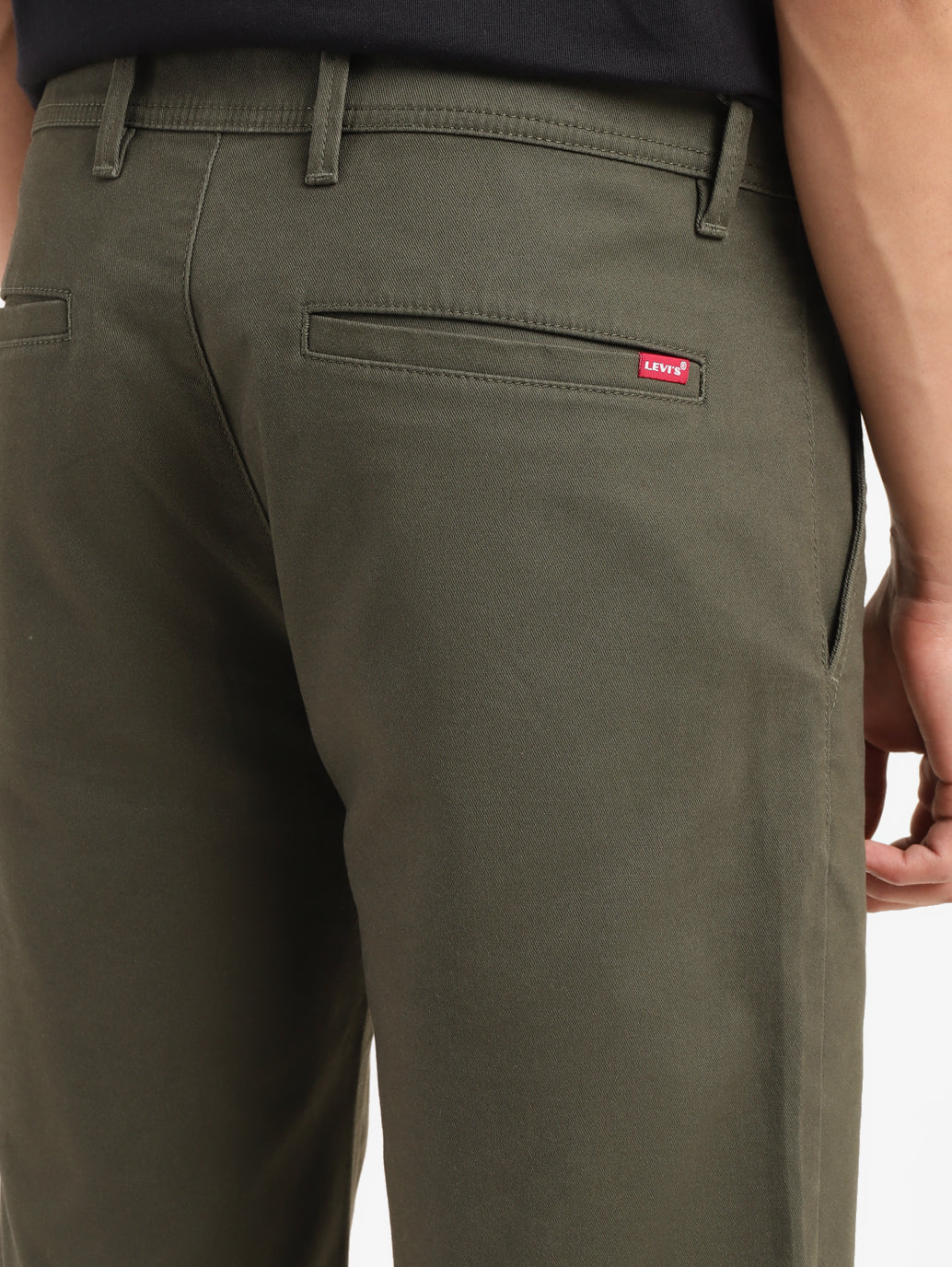 Men's Olive Tapered Shorts