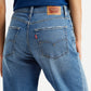 Women's Mid Rise 94 Baggy Wide Leg Blue Jeans