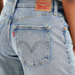 Women's Mid Rise 94 Baggy Wide Leg Blue Jeans