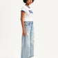 Women's Mid Rise 94 Baggy Wide Leg Blue Jeans