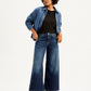 Women's Mid Rise 94 Baggy Wide Leg Indigo Jeans