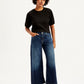 Women's Mid Rise 94 Baggy Wide Leg Indigo Jeans