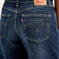 Women's Mid Rise 94 Baggy Wide Leg Indigo Jeans